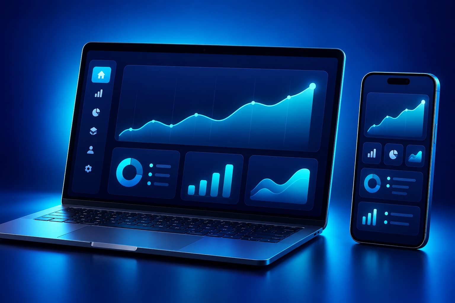Website redesign and growth dashboard for a SaaS company