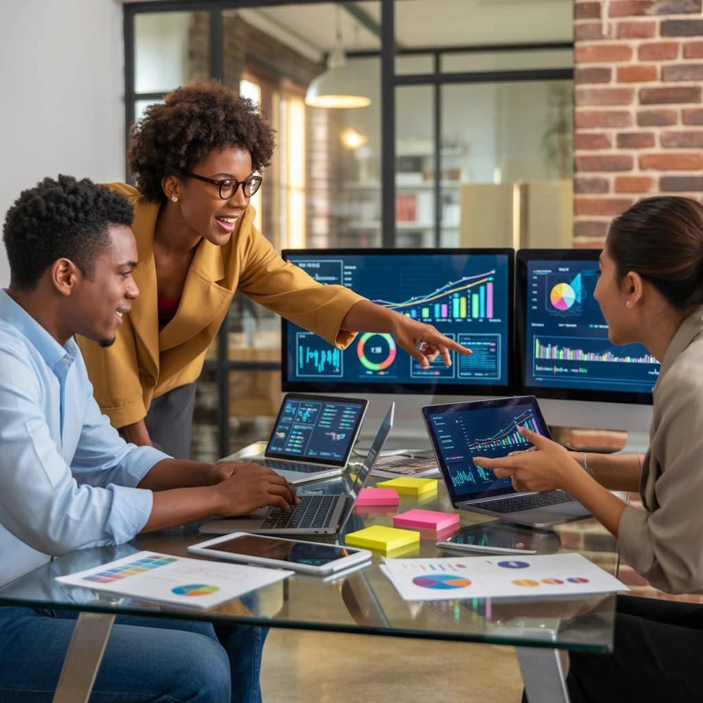 AI-driven digital marketing analytics dashboard